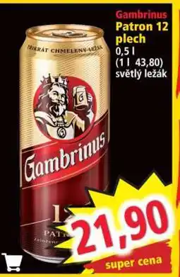 Norma Gambrinus Patron 12 plech nabídka