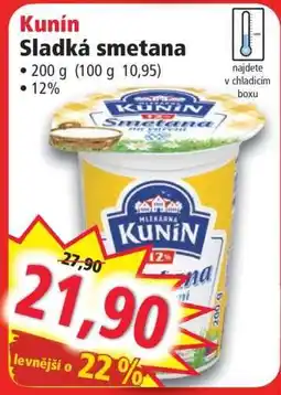 Norma Kunín Sladká smetana nabídka