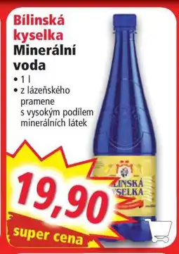 Norma Bílinská kyselka Minerální voda nabídka