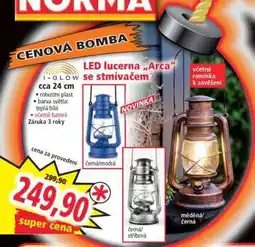 Norma LED lucerna „Arca“ se stmívačem nabídka