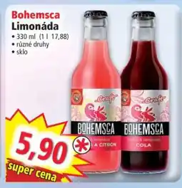 Norma Bohemsca limonáda nabídka