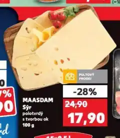 Kaufland Maasdam sýr nabídka