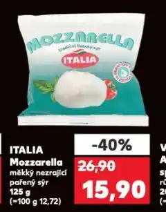 Kaufland Italia mozzarella nabídka
