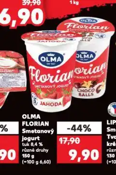Kaufland Florian smetanový jogurt nabídka