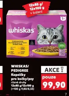 Kaufland Whiskas kapsičky pro kočky nabídka