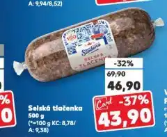 Kaufland Selská tlačenka nabídka