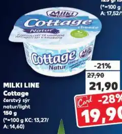 Kaufland Milki line cottage nabídka