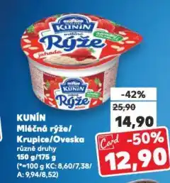 Kaufland Kunín mléčná krupice nabídka