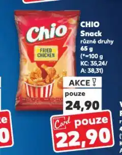 Kaufland Chio snack nabídka