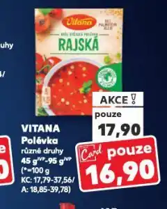 Kaufland Vitana polévka nabídka