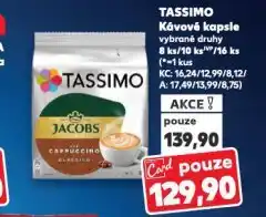 Kaufland Tassimo kávové kapsle nabídka