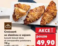 Kaufland Croissant se slaninou a vejcem nabídka