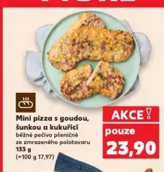 Kaufland Mini pizza s goudou šunkou a kukuřicí nabídka