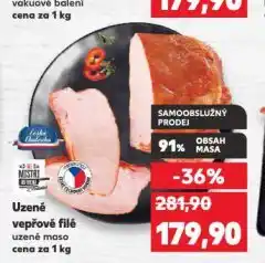 Kaufland Uzené vepřové filé nabídka