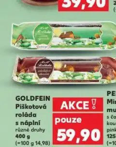 Kaufland Goldfein piškotová roláda s náplní nabídka