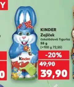 Kaufland Kinder zajíček nabídka