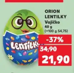 Kaufland Orion lentilky vajíčko nabídka