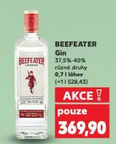 Kaufland Beefeater gin nabídka
