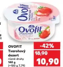 Kaufland Ovofit tvarohový dezert nabídka