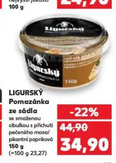 Kaufland Ligurský pomazánka ze sádla nabídka