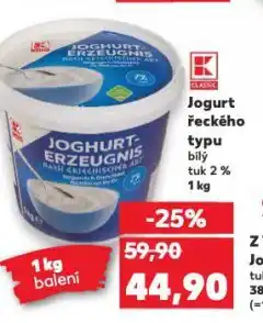 Kaufland Jogurt řeckého typu nabídka