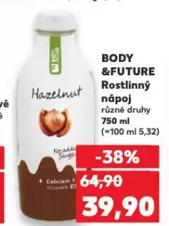 Kaufland Body & future rostlinný nápoj nabídka