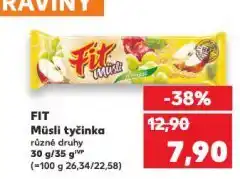 Kaufland Fit müsli tyčinka nabídka