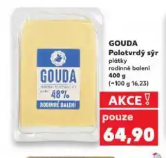 Kaufland Gouda polotvrdý sýr nabídka