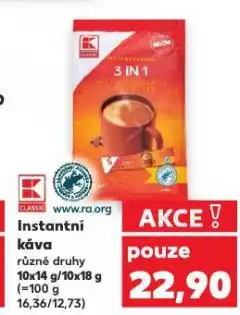 Kaufland Instantní káva nabídka