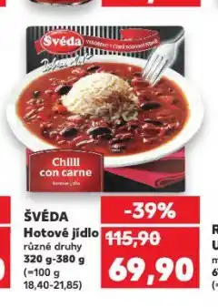 Kaufland Švéda hotové jídlo nabídka