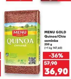 Kaufland Menu gold chia semínka nabídka