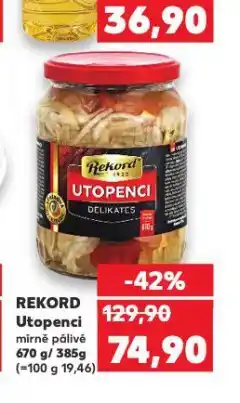 Kaufland Rekord utopenci nabídka