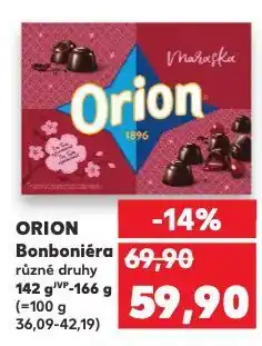 Kaufland Orion bonboniéra nabídka