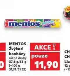 Kaufland Mentos žvýkací bonbony nabídka