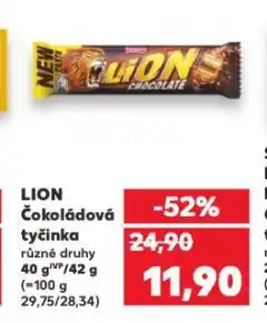 Kaufland Lion čokoládová tyčinka nabídka