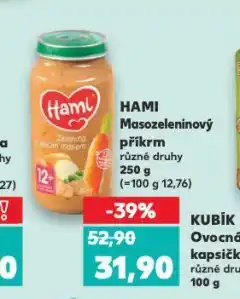 Kaufland Hami masozeleninový příkrm nabídka
