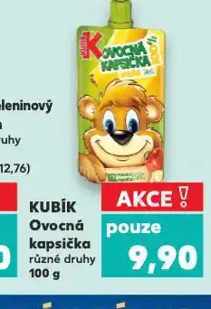 Kaufland Kubík ovocná kapsička nabídka