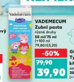 Kaufland Vademecum zubní pasta nabídka