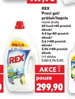 Kaufland Rex prací kapsle nabídka