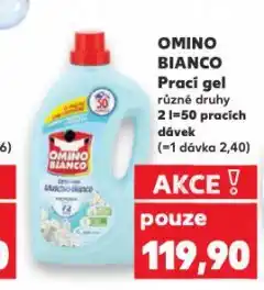 Kaufland Omino bianco prací gel nabídka