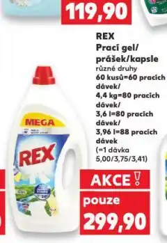 Kaufland Rex prací prášek nabídka