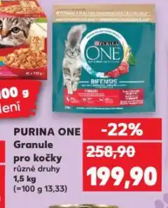 Kaufland Purina one granule pro kočky nabídka