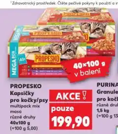 Kaufland Propesko kapsičky pro psy nabídka