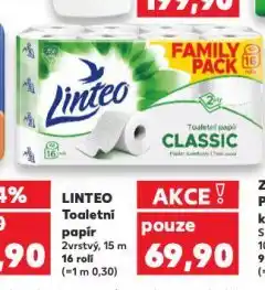 Kaufland Linteo toaletní papír nabídka