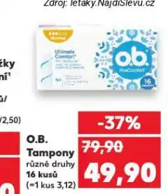 Kaufland O.b. tampony nabídka