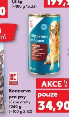 Kaufland Konzerva pro psy nabídka