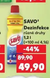 Kaufland Savo dezinfekce nabídka