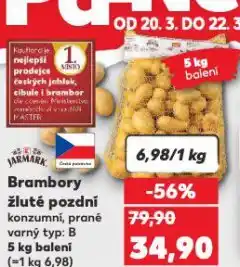 Kaufland Brambory žluté pozdní nabídka