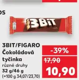 Kaufland 3BIT/FIGARO Čokoládová tyčinka nabídka