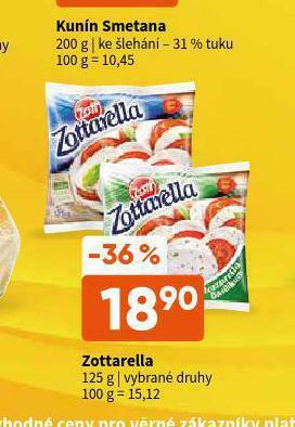Terno Zottarella nabídka